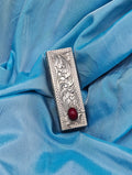 Porta rossetto vintage con specchio in argento 925 italiano