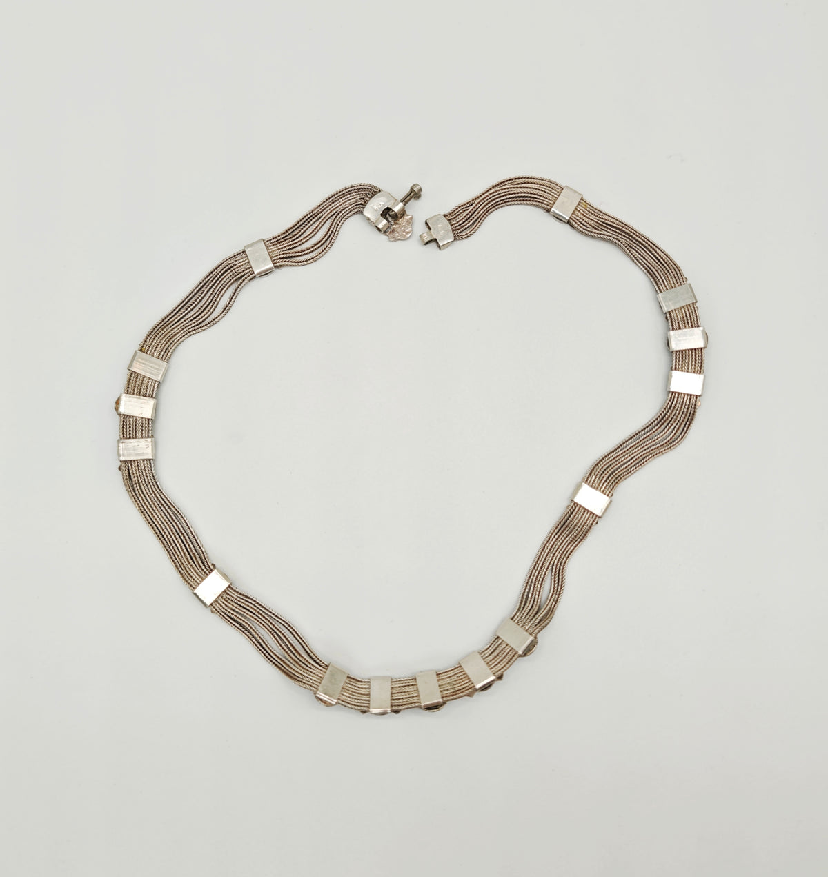 Collana turca in argento 925 e pietre naturali di sodalite