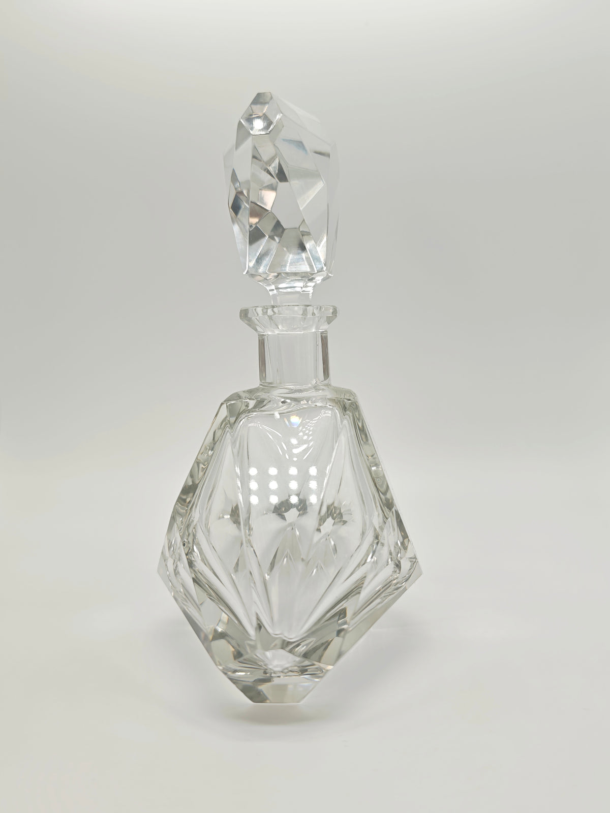 Sevizio da whisky o liquore Karl Palda Boemia cristallo vintage art decò